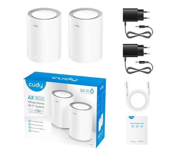 Cudy M3000 (3000Mb/s a/b/g/n/ac/ax) 2-Pack - 1366882 - zdjęcie 2